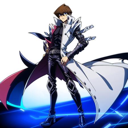 06051-1110555474-1boy, short hair,Seto Kaiba,blue eyes,  full body, white background, thigh boots, belt, open jacket,.png